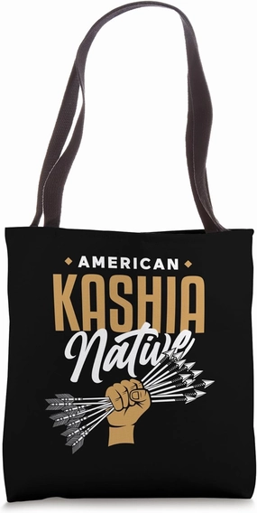 AMERICAN KASHIA NATIVE - Bold Fist of Arrows - Indian Tribe Tote Bag