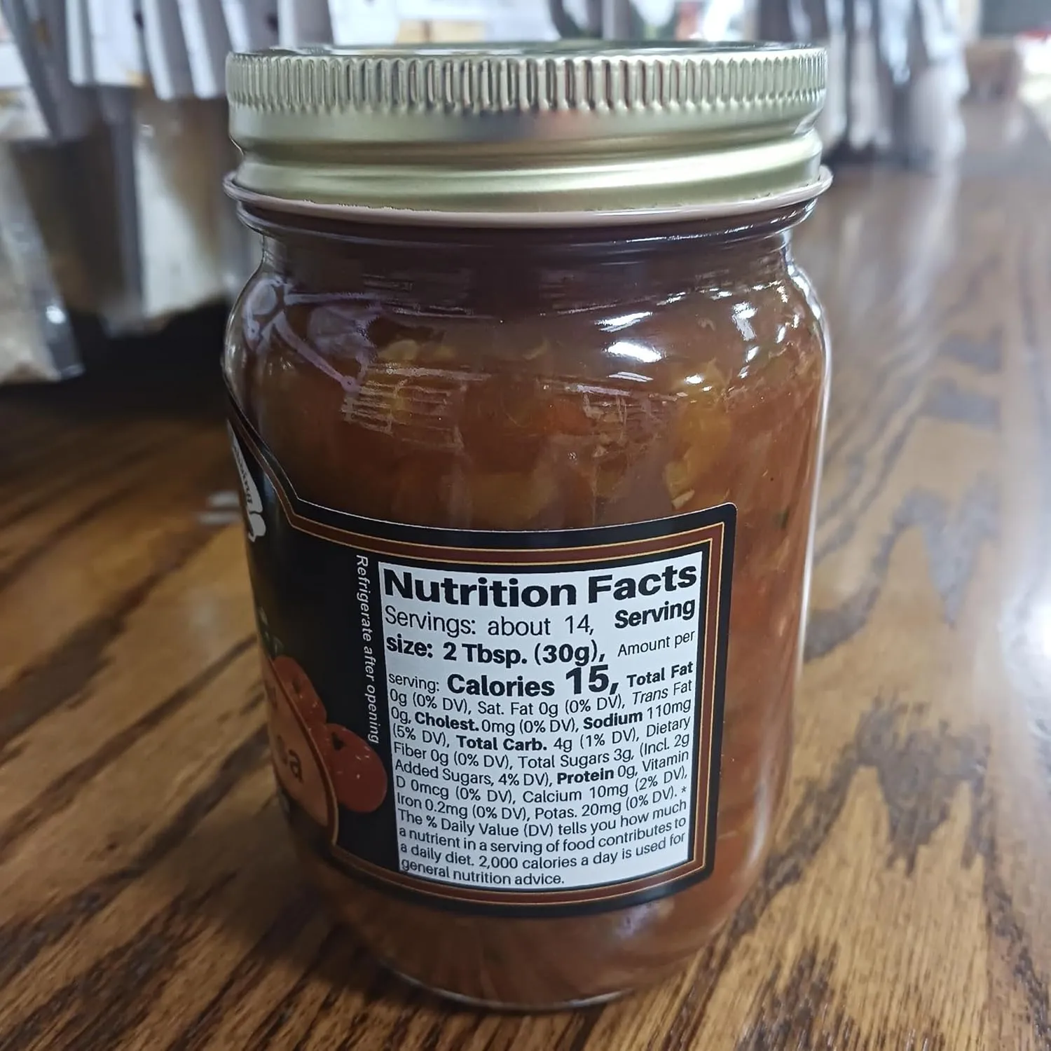 Amish Wedding Kettle Cooked Salsa, Thick and Chunky Pack of 2 14.5 ounce Jars, Peach