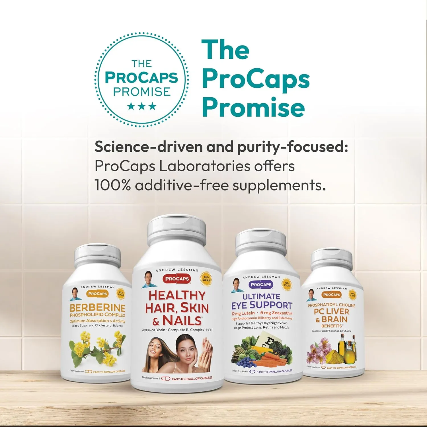 ANDREW LESSMAN Secure MCP Complete Meal Replacement - Vanilla 60 Servings - Only 57 Calories, Low-Fat, 7 Grams Marine Collagen Peptides, Promotes Radiant Smooth Soft Skin, Comfortable Joints