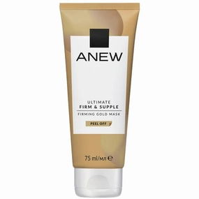 Anew Ultimate Firm & Supple Firming Gold Mask – 20-Minute Luxury Peel-Off Face Mask with Real Gold & Pearlescent Pigments for Radiant, Glowing Skin – 75ml