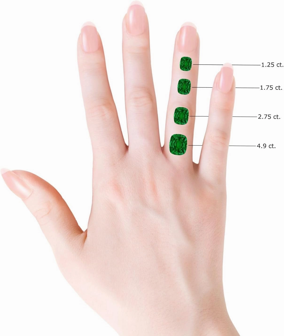 Angara Lab Grown Vintage Style Cushion Rectangular Emerald Engagement Ring with Leaf Motifs in 14K Solid Gold/Platinum | Birthday, Anniversary, Wedding Jewelry Gift for Women
