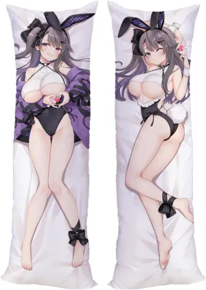 Anime Pillow Case Dakimakura Azur Lane Impact 180x60cm (70.9in x 23.6in) Bedding Pillowcase Hugging Body Pillow Case Double Sided Cushions Covers Natural Velvet