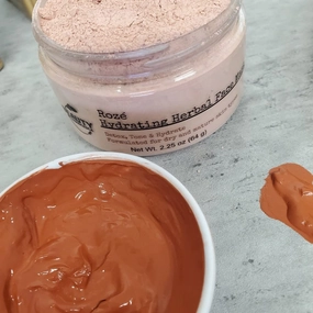 Anti-Aging Hydrating Herbal Face Mask with Roses, Rose Hips and Honey- Moisturizing for Dry Mature Skin and Sensitive Skin -Natural and Organic (2.25 OZ)