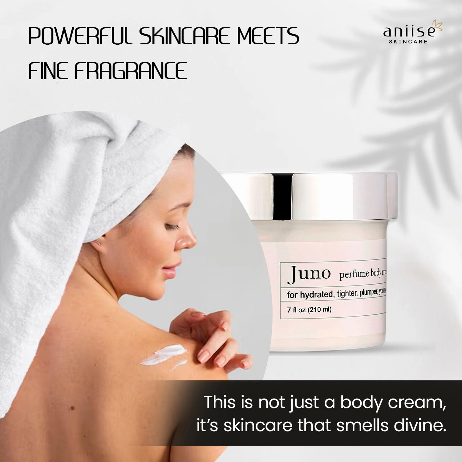 Apothecary Perfume Body Cream | Juno- Inspired by Dubai Amethyst | Natural Moisturizing Skin Care Cream for Fragrant, Hydrated, Tighter, Plumper, Youthful Skin | 7 fl oz (210 ml)