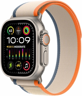Apple Watch Ultra 2 [GPS   Cellular 49mm] Smartwatch with Rugged Titanium Case & Orange/Beige Trail Loop S/M. Fitness Tracker, Precision GPS, Action Button, Extra-Long Battery Life