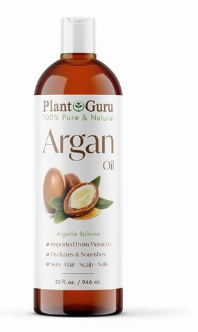 Argan Oil 32 fl. oz. Morocco Virgin, Cold Pressed 100 Pure Natural - Stimulates Hair Growth, Skin, Face And Body Moisturizer.