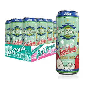 AriZona x Fallout Red Apple Green Tea Energy Drink - 234mg Natural Caffeine per Can