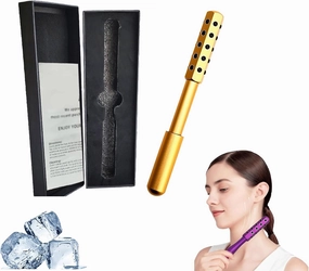 Arrily Face Roller, Facelift Pro Face Rollers, Elarique Glow Sculpting - Beauty Roller, Uplift Facial Massaging Beauty Tool, with Cooling & Sculpting, for Skincare (Gold)