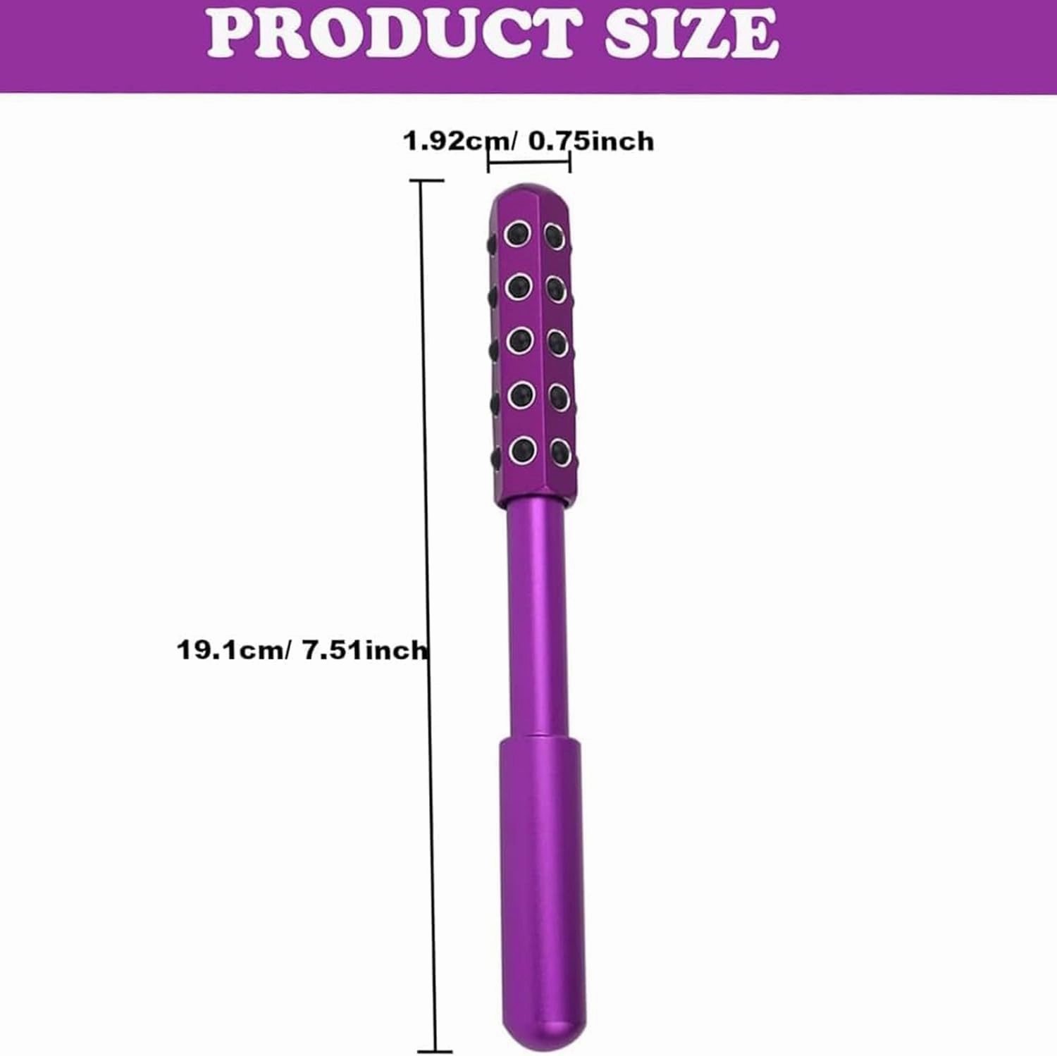 Arrily Face Roller,Germanium Stone Beauty Roller,30 Germanium Facial Lifting And Skin Care Roller,Portable Ergonomic Handle,Travel-Friendly Skincare Tool (rose gold)