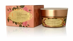 Ayurveda Rose & Pomegranate Face Cream | Soft, Hydrating & Radiant Skin, 1.76 Oz