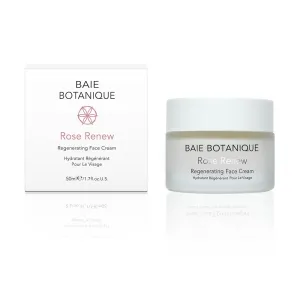 Baie Botanique - Hydrating Face Cream – Tightening Face Cream - Anti Aging Face Cream - Rose Water & Rosehip Oil – Lightweight Daily Moisturizer – 50ml