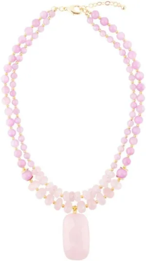 Barse Jewelry Lilac Jade Statement Necklace