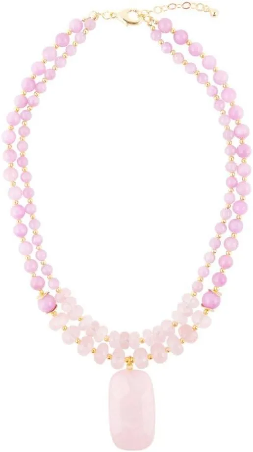 Barse Jewelry Lilac Jade Statement Necklace