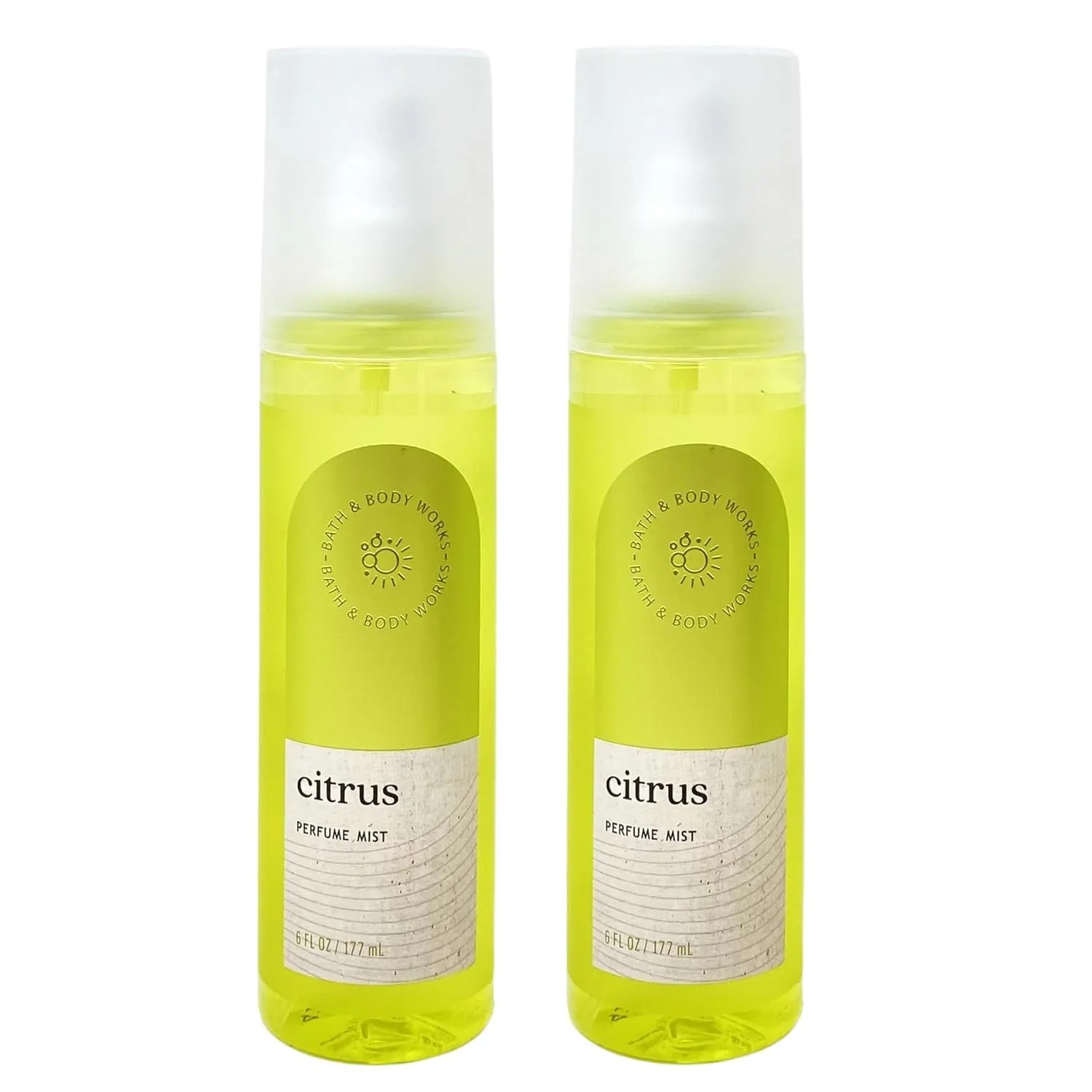 Bath and Body Work CITRUS Perfume Mist Gift Set - Lot of 2-6 fl oz / 177 mL each