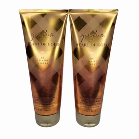 Bath & Body Works Body Cream, Gift Set of 2, 8oz Each (Gingham Heart of Gold)