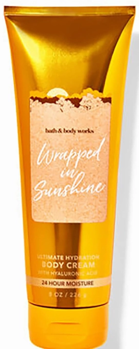 Bath & Body Works Wrapped In Sunshine Signature Collection Ultimate Hydration Body Cream For Women 8 Fl Oz (Wrapped In Sunshine), (Pack of 1), 8.0 fluid_ounces