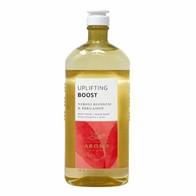 Bath and Body Works Aromatherapy Body Wash and Foam Bath 10 Fluid Ounce (NEROLI BLOSSOM & BERGAMOT)