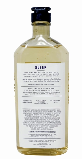 Bath and Body Works Chamomile   Bergamot Aromatherapy Body Wash and Foam Bath 10 Fluid Ounce (Chamomile   Bergamot)