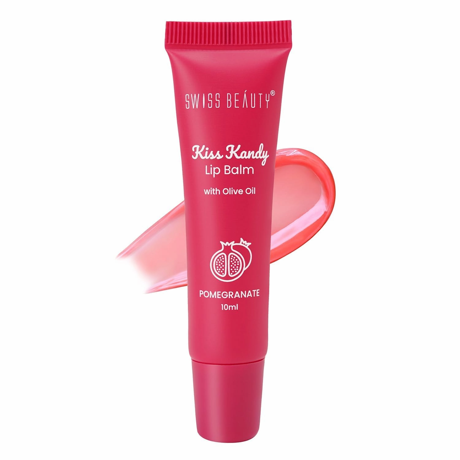 Beauty Kiss Kandy Lip Balm with Olive Oil and Vitamin E, 10ml, 6 Shades, Non-Sticky Moisturizing Formula