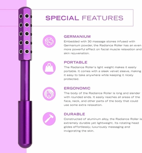 Beauty Sculptor Roller for Face, Uplifting Facial Massager for Skin Firming and Glow, Facelift Pro Roller, Cooling & Sculpting (Rose Gold)