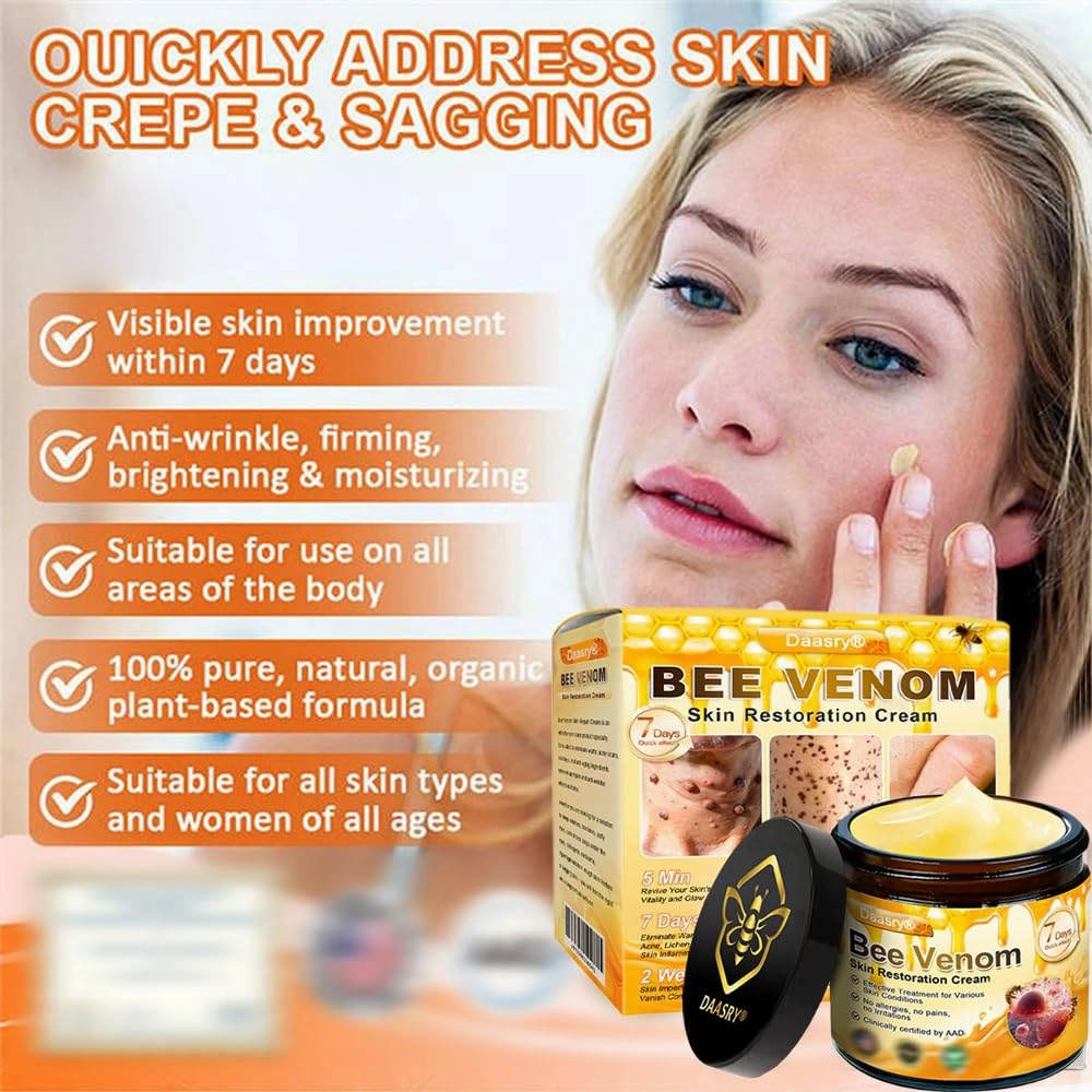 Bee Venom Skin Restoration Cream, Bee Venom Skin Treatment Cream, Botox Bee Venom Wrinkle Removal cream for All skin Types (4)