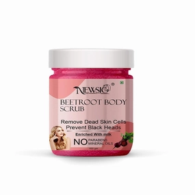 Beetroot Exfoliating Body Scrub | Enriched for Tan Removal, Exfoliate Dead Skin & Deep Cleansing Scrub skin types- Scrub | Ideal For All Skin Types (Pack of 1 Jar 100 Gm)