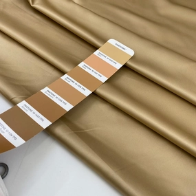 Beige Satin Of Soft Polyester