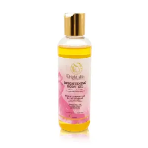Best Brightening Body Oil (6.5 oz) - Glutathione, Arbutin, Rosehip Oil, Rose Extract for Uneven Skin Tone, Dark Spots, Scars, Anti-aging, Anti-wrinkle, Sunscreen, Scar Healing