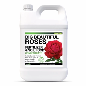 Best Rose Fertilizer – Rose Bush Blended for All Types – Flower Care Plant Food – Achieve Rose Tone Desired – Made in USA - Gallon
