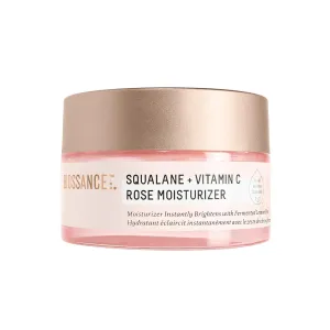 Biossance Squalane   Vitamin C Rose Face Moisturizer – Antioxidant-Rich Day/Night Face Lotion – Hydrates and Smooths Fine Lines – Even Skin Tone & Reduce Discoloration – For Radiant Skin, 1.69 Fl Oz