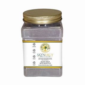 Black Gold with Salicylic Jelly Mask|Professional Grade HydroGlo Jelly face Masks for facials professional|Skin Hydration| Radiance and Reduced Pigmentation|Vajafacia|12 Applications(30Fl Oz)