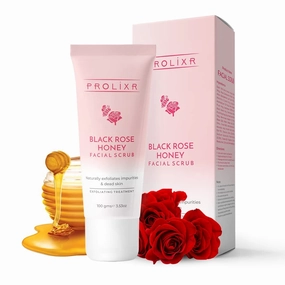 Black Rose Honey Exfoliating Face Scrub - Tan | Blackhead | Pigmentation - Suitable for All Skin Types - 100ml