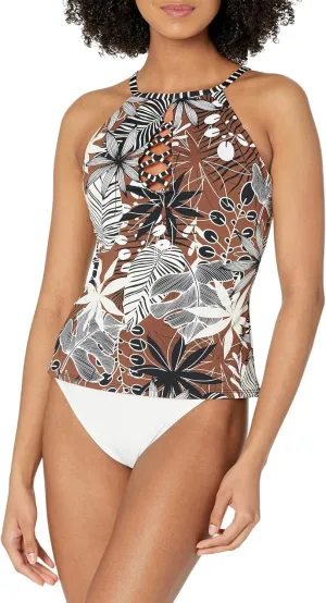 Bleu Rod Beattie Bold Moves High Neck Tankini Top