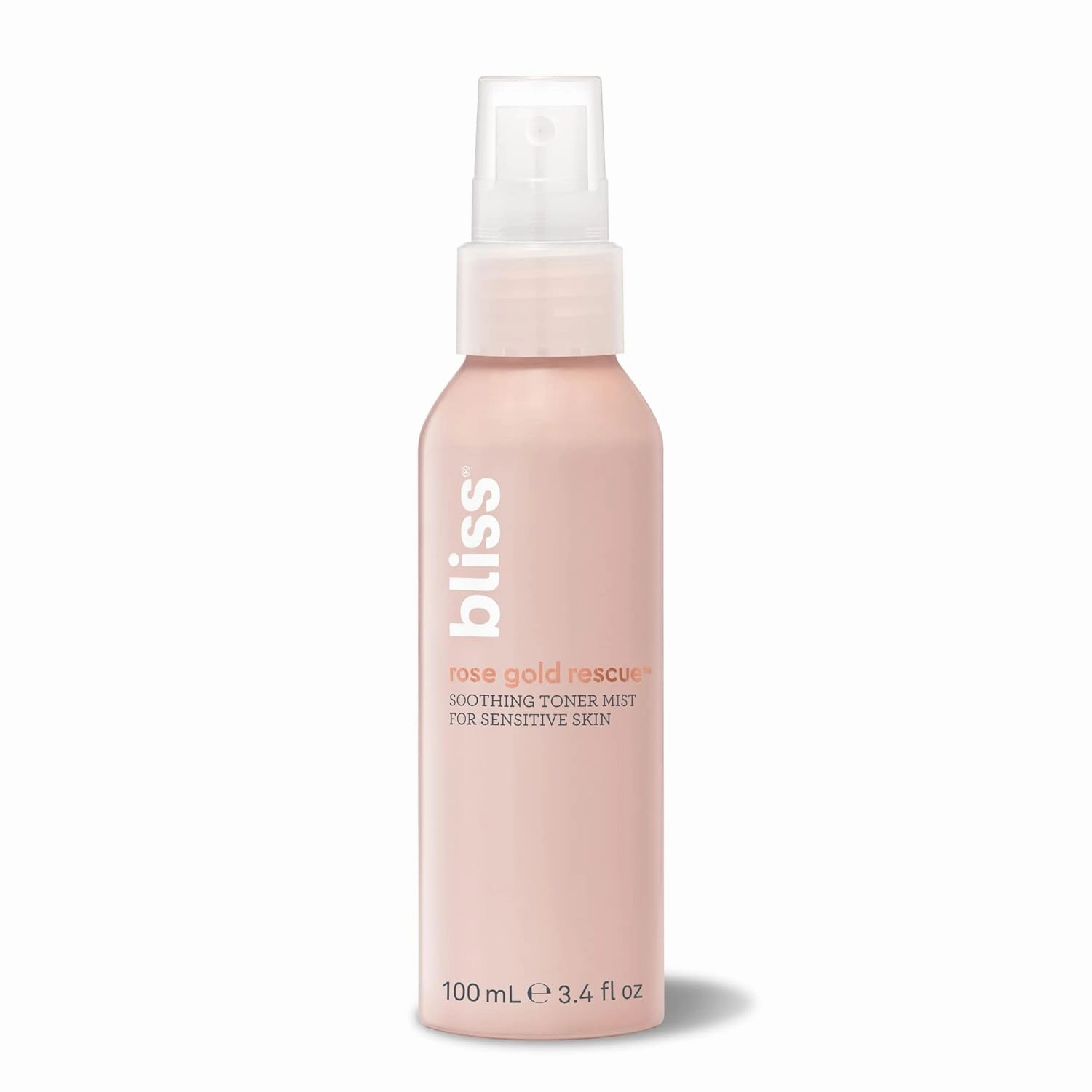 Bliss Rose Gold Rescue Toner Mist, Soothing & Refreshing Face Spray | Calming Rose Flower Water & Nourishing Colloidal Gold for Sensitive Skin | Clean | Cruelty-Free | Paraben Free | Vegan | 3.4 oz