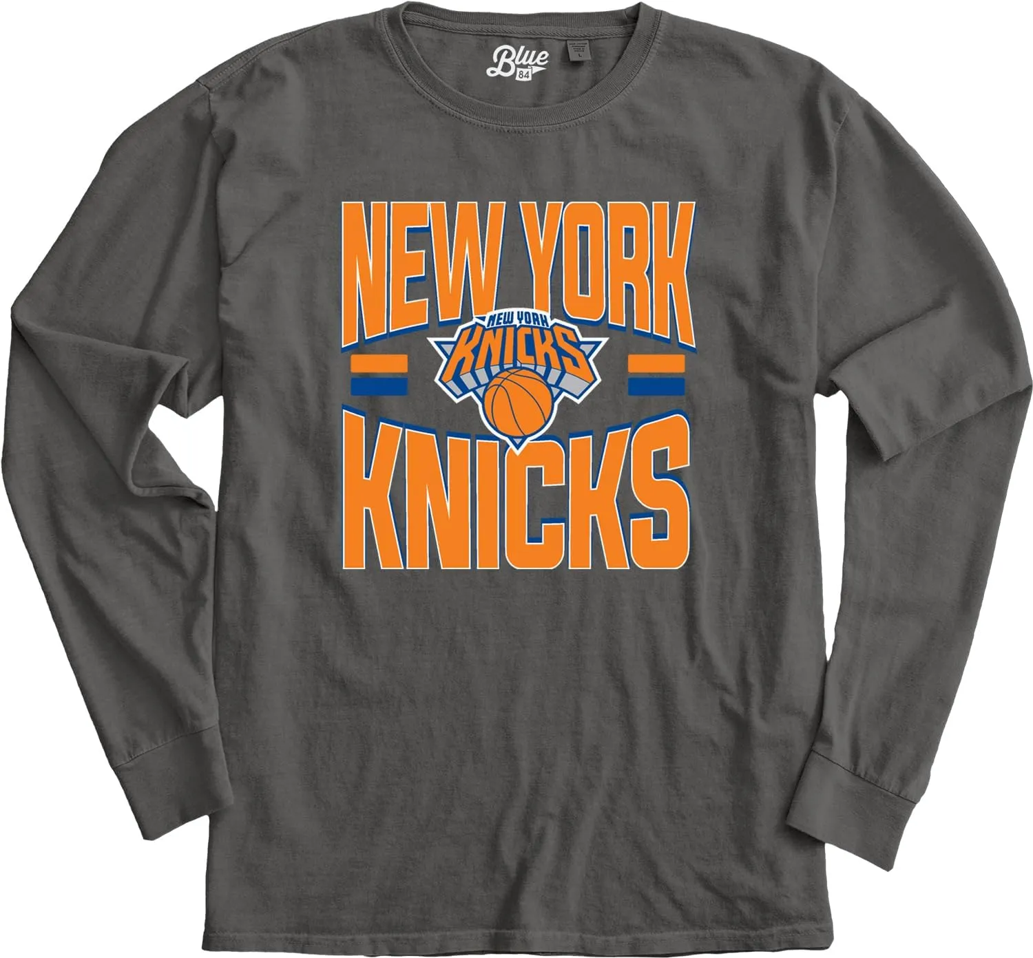 Blue 84 NBA Officially Licensed Long Sleeve T-Shirt Ringspun Bold Black