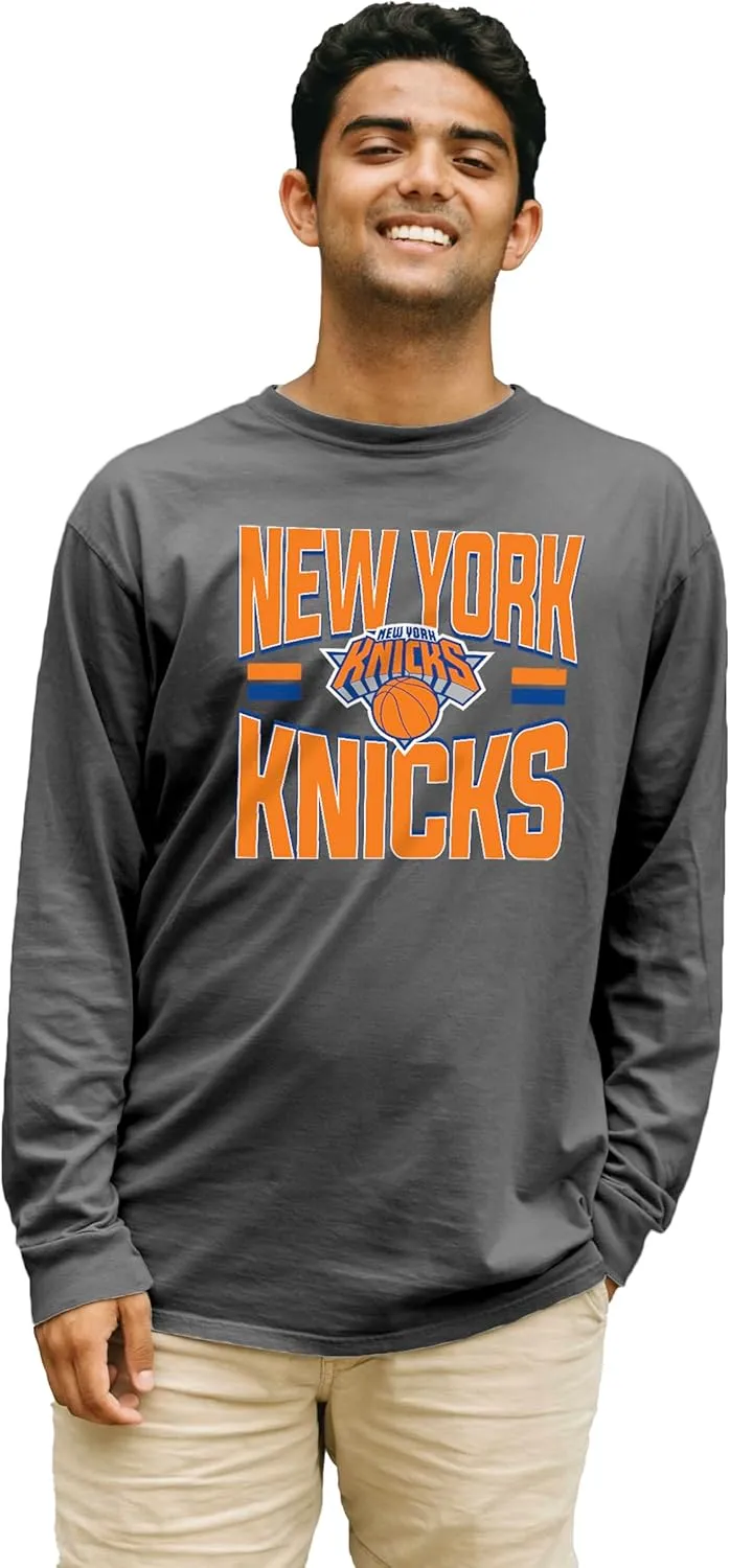 Blue 84 NBA Officially Licensed Long Sleeve T-Shirt Ringspun Bold Black