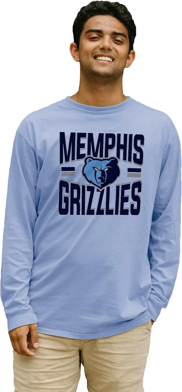 Blue 84 NBA Officially Licensed Long Sleeve T-Shirt Ringspun Bold Team Color