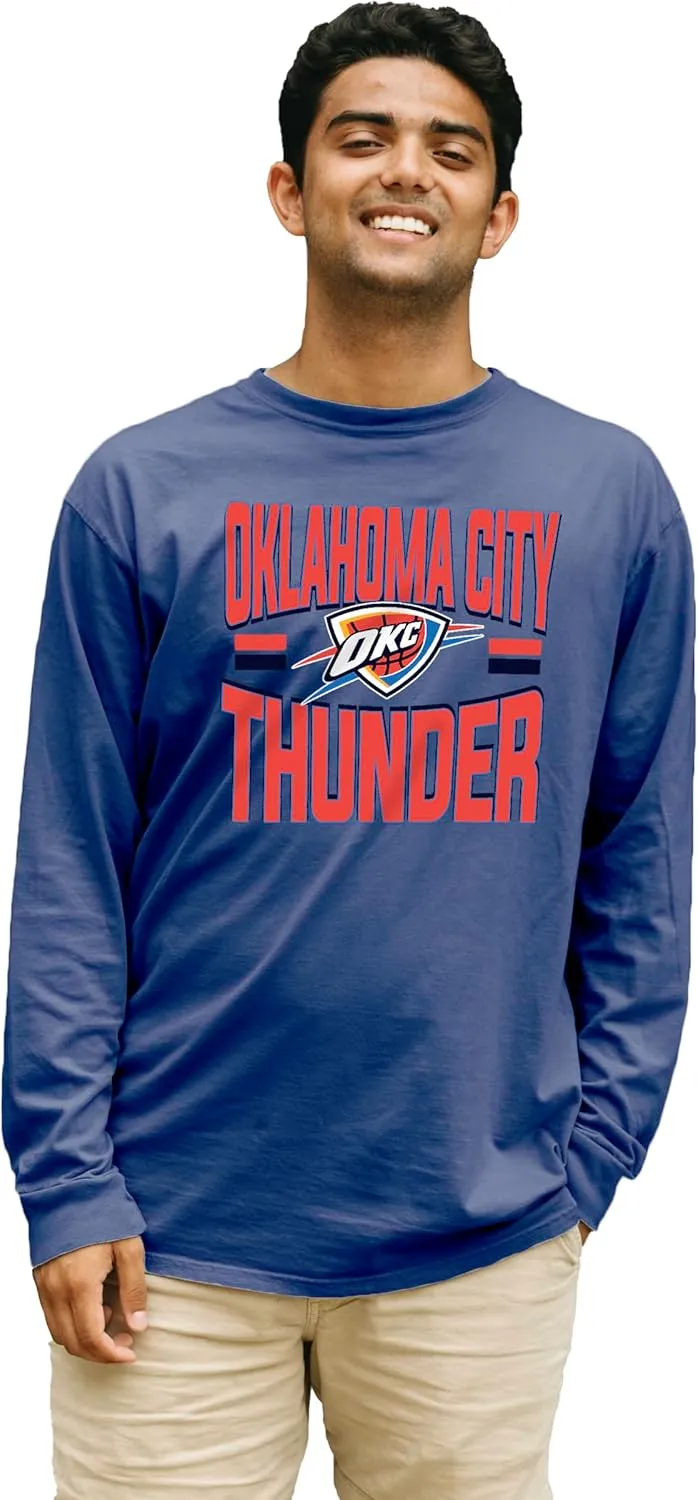 Blue 84 NBA Officially Licensed Long Sleeve T-Shirt Ringspun Bold Team Color
