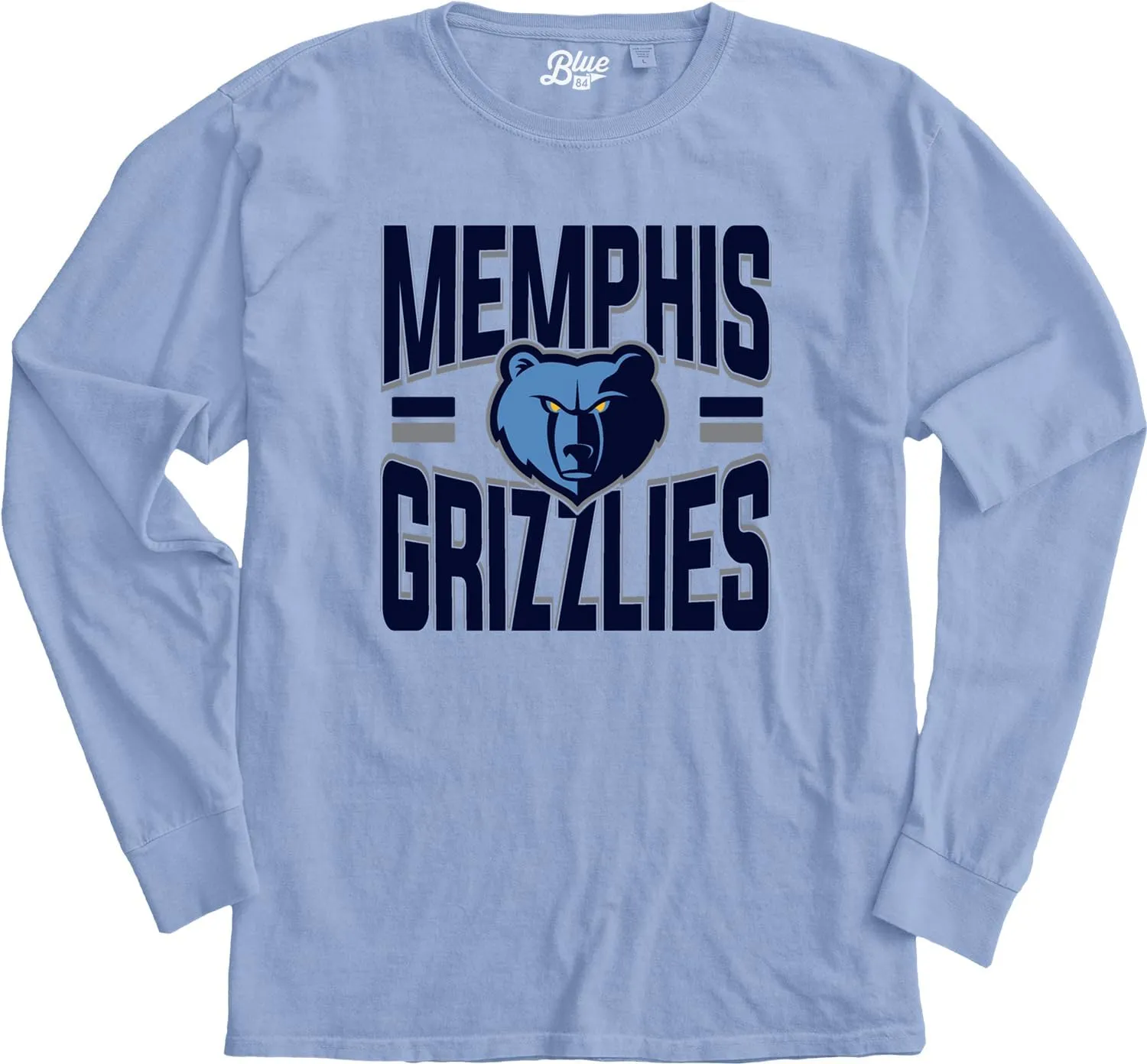 Blue 84 NBA Officially Licensed Long Sleeve T-Shirt Ringspun Bold Team Color