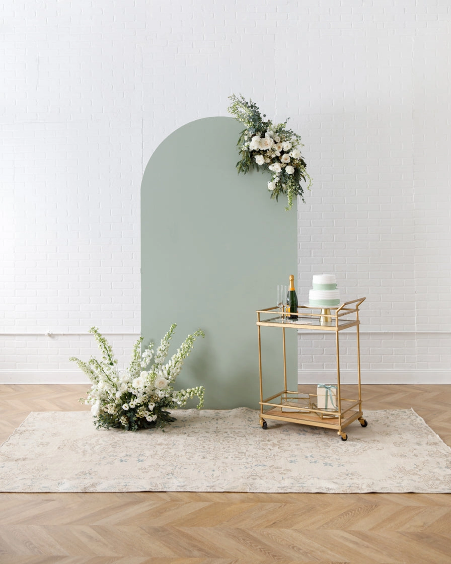 Blushing - Bellamy Panel with Floral Arrangements