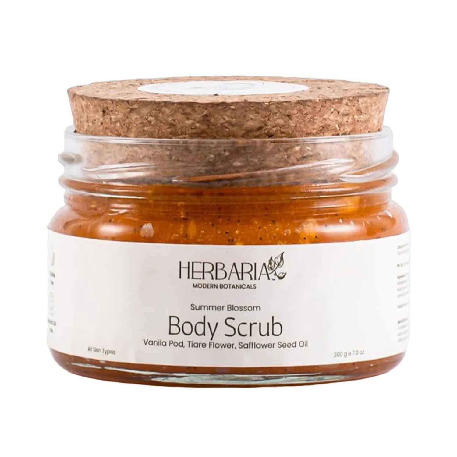 Body Scrub - SUMMER BLOSSOM (7 oz) | Exfoliating Sugar Body Scrub with Panifolia Fruit, Shea Butter, Avocado Oil, Safflower Seed Oil | | 100% Sustainable, Vegan, Cruelty Free
