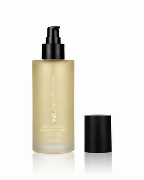 Bodyography Spa Bath & Body Oil 4 oz | Vanilla Amber Fragrance | Hydrating Botanical Oil with Squalene, Rose Hip & Babassu | Vegan, Paraben-Free, Gluten-Free Moisture for Tone & Texture