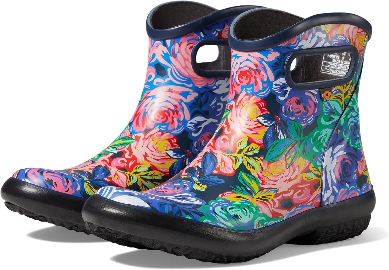 BOGS Women's Patch Ankle-Rose Garden Boot