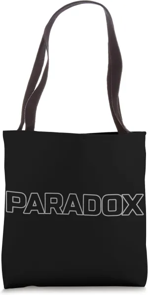 Bold Paradox Statement Tote Bag
