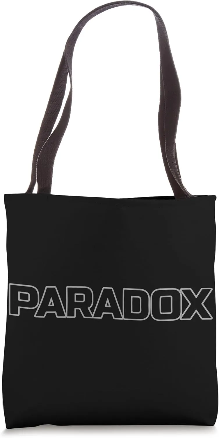 Bold Paradox Statement Tote Bag
