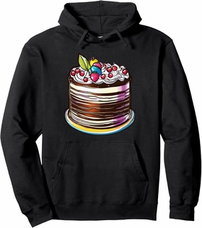 Bold Bakery Chef Baker Cake Pop Art Design Pullover Hoodie