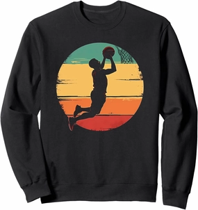 Bold Basketball Dunk Retro Sweatshirt