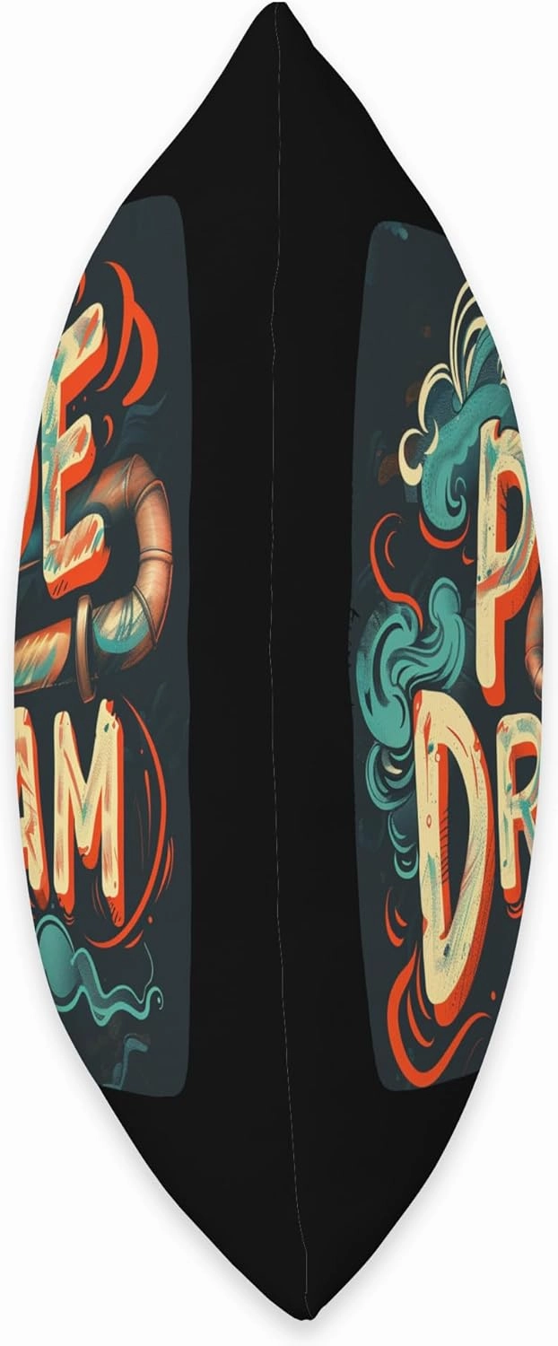 Bold Pipe dream Design for a Unique Look Throw Pillow
