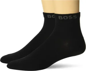 BOSS Men's 2-Pair Bold Logo Cotton Socks