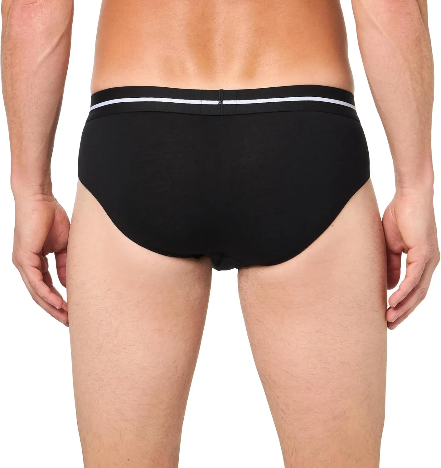 BOSS Men's 3-Pack Bold Logo Solid Briefs